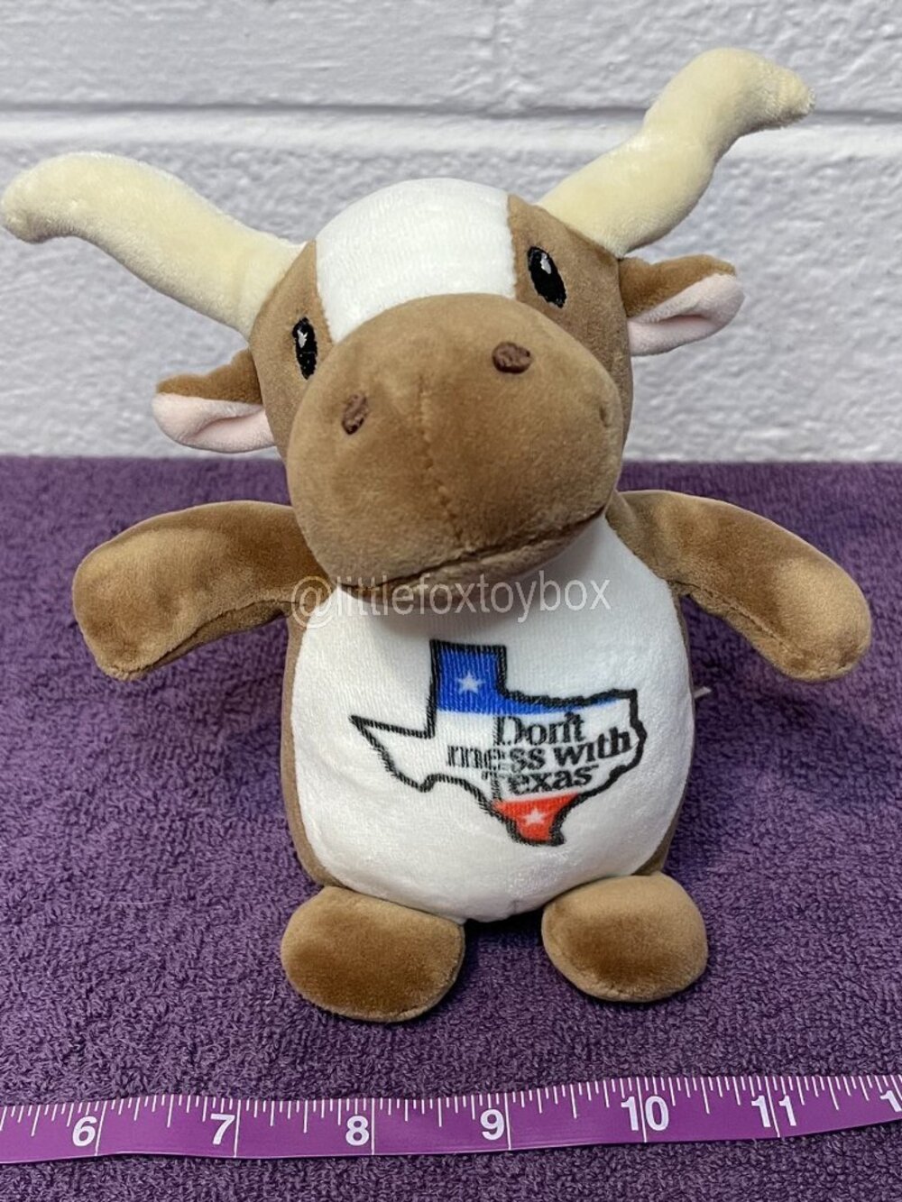 Plushology Texas Longhorn Plush 2022 Don't Mess With Texas Steer Bull ESSA Cow